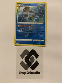 Pokemon Cards Swampert 064/264 Reverse Holo Fusion Strike Mint Condition Card - Image 1