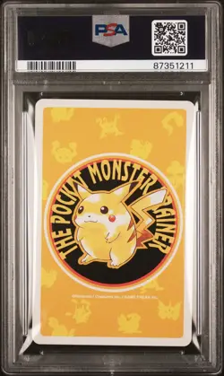 1998 POKEMON YELLOW VERSION PLAYING CARDS 4 OF HEARTS #008 WARTORTLE PSA 10 - Image 2