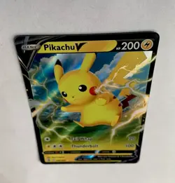 Pokemon TCG - SWSH Fusion Strike- Pikachu V 086/264 - Half Art Card - Image 5