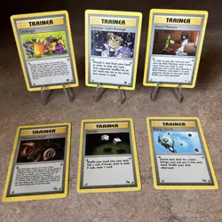 6 Card Pokemon Vintage Trainer Card Lot Common/ Uncommon LP/HP - Image 1