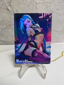 Jinx Trading Card Waifu Goddess Story Anime Girl holo Karte Manga Full Art - Image 1