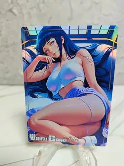 Hinata Trading Card Waifu Goddess Story Anime Girl holo Karte Manga Full Art - Image 1