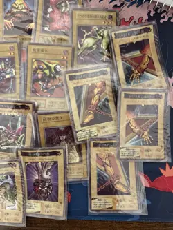 100+ Vintage Yugioh Lot - Japanese Cardass Vending Stickers, Poker Cards - Image 1