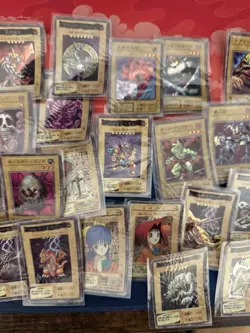100+ Vintage Yugioh Lot - Japanese Cardass Vending Stickers, Poker Cards - Image 3