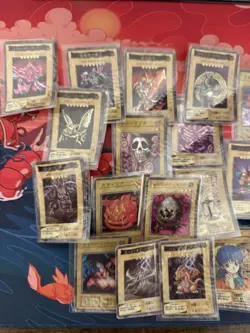 100+ Vintage Yugioh Lot - Japanese Cardass Vending Stickers, Poker Cards - Image 4