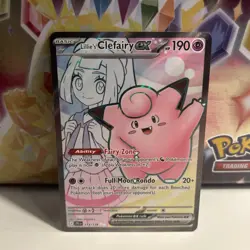Pokemon TCG Lillie's Clefairy EX Full Art 173/159 Journey Together Card - NM - Image 1