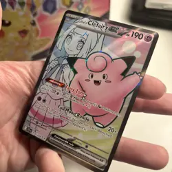 Pokemon TCG Lillie's Clefairy EX Full Art 173/159 Journey Together Card - NM - Image 5