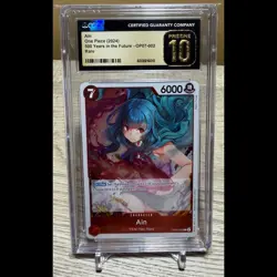 CGC Pristine 10 OP07-002 Ain English One Piece TCG card 500 YEARS IN THE FUTURE - Image 1