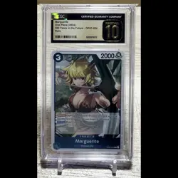 CGC Pristine 10 OP07-054 Marguerite English One Piece TCG Card 500 Years Rare - Image 1
