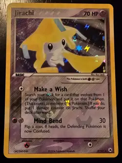 Jirachi 8/101 Holo Rare Pokemon card from the EX Hidden Legends set. - Image 1