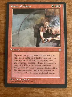 Game of Chaos NM Ice Age Red Sorcery Mtg Magic English Regular - Image 1