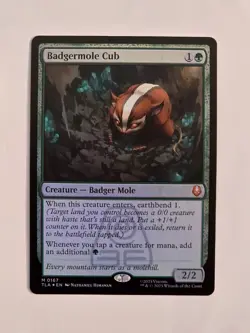 Badgermole Cub M0167 Foil Avatar TLA Magic the Gathering NM Never Played - Image 1