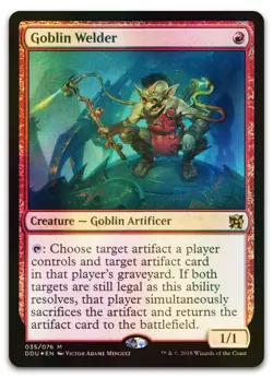 Goblin Welder #35 (Foil) (NM) Elves vs Inventors DDU Magic MTG - Image 1