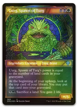 Uurg, Spawn of Turg (Textured Foil) #365 (NM) Dominaria United DMU Magic MTG - Image 1