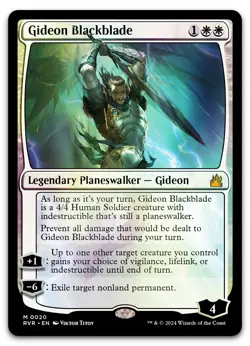 Gideon Blackblade #20 (Foil) (NM) Ravnica Remastered RVR Magic MTG - Image 1