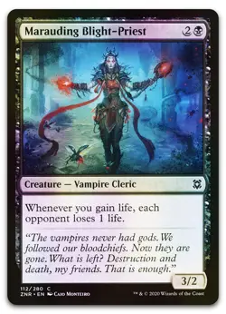 Marauding Blight-Priest #112 (Foil) (NM) Zendikar Rising ZNR Magic MTG - Image 1