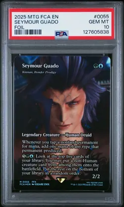 2025 MTG FINAL FANTASY: THROUGH THE AGES FOIL #0055 SEYMOUR GUADO PSA 10 - Image 1