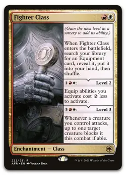 Fighter Class #222 (NM) Forgotten Realms AFR Magic MTG - Image 1