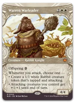 Warren Warleader (Showcase) #300 (NM) Bloomburrow BLB Magic MTG - Image 1