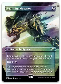 Lightning Greaves (Borderless) #360 (Foil) (NM) Double Masters 2XM Magic MTG - Image 1