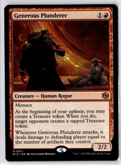 Generous Plunderer Outlaws of Thunder Junction: the Big Score Regular NM M 0011 - Image 1