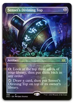 Sensei's Divining Top (Borderless) #398 (Foil) NM Double Masters 2022 Magic MTG - Image 1