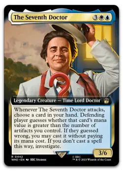 The Seventh Doctor (Extended Art) #442 (NM) Doctor Who WHO Magic MTG - Image 1