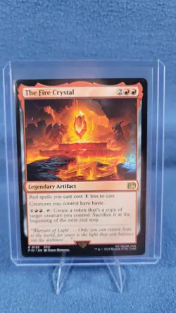 The Fire Crystal Final Fantasy Regular Legendary Artifact Rare MTG NM - Image 1