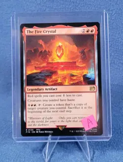 The Fire Crystal Final Fantasy Regular Legendary Artifact Rare MTG NM - Image 3