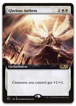 Glorious Anthem (Extended Art) #341 (NM) Core Set 2021 M21 Magic MTG - Image 1