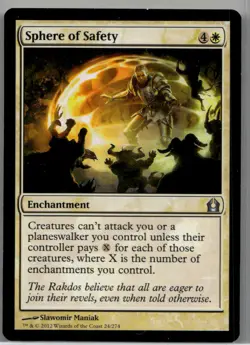 Lightly played Sphere of Safety #24 Return to Ravnica W/Tracking - Image 1