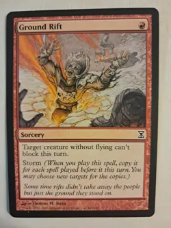 Ground Rift (Time Spiral) (162/301) MTG Magic LP BULK DISCOUNT - Image 1