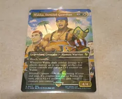 Wakka, Devoted Guardian (Borderless) (Chocobo Track Foil) Final Fantasty MTG M - Image 1