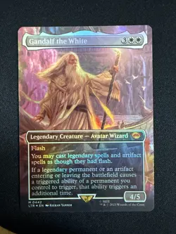 Gandalf the White (BORDERLESS FOIL) - Lord of the Rings (Magic Gathering) - Image 1
