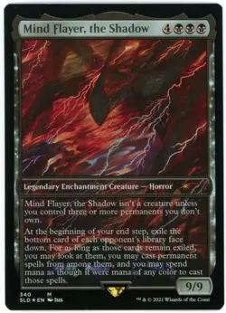 Mind Flayer, the Shadow Foil 340 NM Secret Lair Stranger Things MTG - Image 1