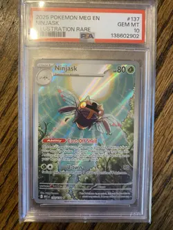 Pokemon Ninjask 137/132 Mega Evolution Illustration Rare PSA 10 - Image 1