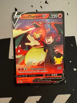 Pokemon TCG Lance’s Charizard V SWSH133 Black Star Promo Celebrations Near Mint - Image 1