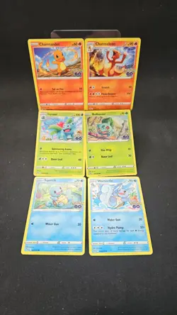 Pokemon TCG - Pokemon Go - 6 Card Starter Lot - Charmander/squirtle - NM - Image 1