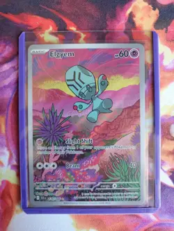 2025 Near Mint Pokemon Elgyem 120/086 IR Sv: Black Bolt Illustration Rare NM - Image 1