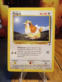 1999 Pokemon Base Set 2 Pidgey #86 VLP - Image 1