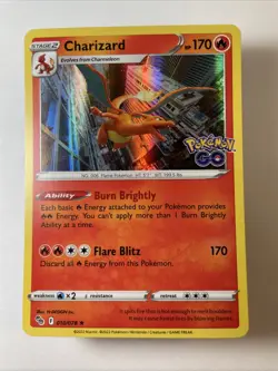 Charizard 010/078 - Pokemon GO Holo (NM) - Image 1