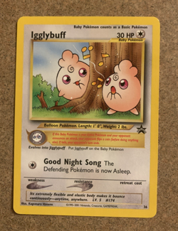 Pokemon - Igglybuff Black Star Promo # 36 NM - Image 1