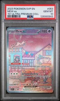 2023 Pokemon Black Star Promo Mew 151 Ultra Premium Collection UPC PSA 10 #053 - Image 1