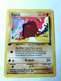 Pokemon TCG Diglett Team Rocket 52 Regular 1st Edition Common - Uncirculated - Image 1