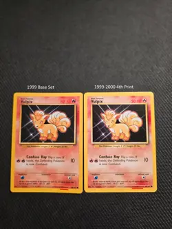 Vintage Pokemon Vulpix 68/102 Base Set 1999-2000 4th Printing - Image 4