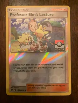 Pokemon Professor Elm's Lecture - (League Challenge) [1st Place] 188A/214 - Image 1