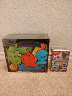 Pokemon Paldea Evolved Elite Trainer Box + Booster Bundle Lot of 2! New! Sealed! - Image 1