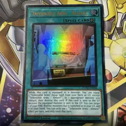 Yugioh "Infernoble Arms - Almace" DUNE-EN056 Ultra Rare 1st Ed NP - Image 1