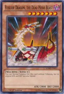 Yugioh! LP Fusilier Dragon, the Dual-Mode Beast - SDMP-EN015 - Common - 1st Edit - Image 1