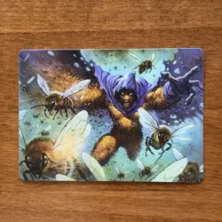 Spider-Man MTG Magic The Gathering Art Series Card 11/54 Swarm Being of Bees - Image 1
